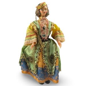 Greek Vintage Folk Art Doll‎ 50s 60s Souvenir Collectible Traditional Cultural